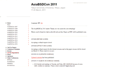 Desktop Screenshot of 2011.asiabsdcon.org